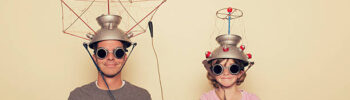 A father and his daughter are happy to work together as one mind. A father and his daughter are happy to work together as one mind.